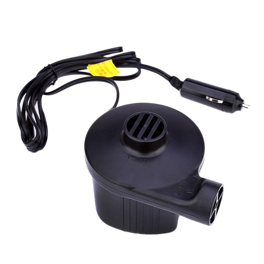 Household Car Electric Air Inflatable Pump 60W AC DC Power SupplyToy Inflator for Camping Airbed Boat - intl